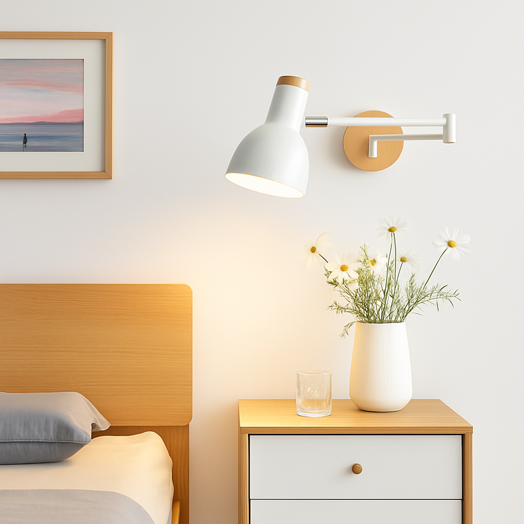 Foldable nordic wall lamp for reading - vue 3 sur 21