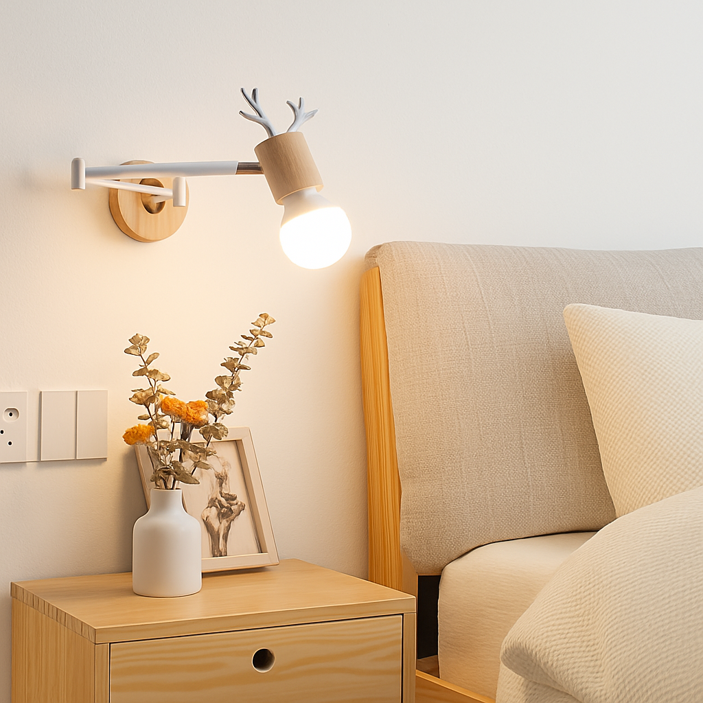 Foldable nordic wall lamp for reading - vue 5 sur 21