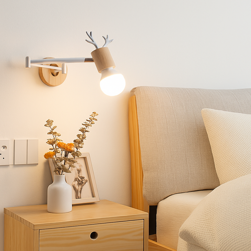 Foldable nordic wall lamp for reading - vue 6 sur 21