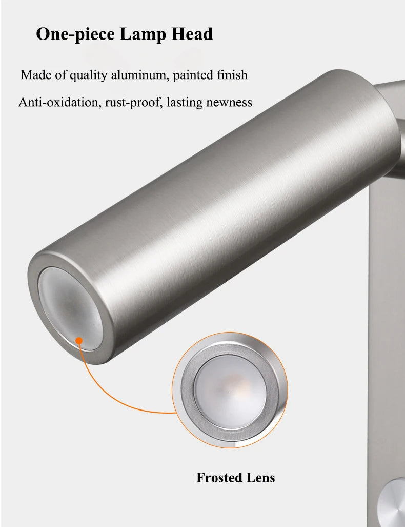 Swivel dimmable wall light for vintage lighting