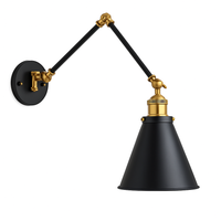 long vintage loft style adjustable wall light with LED