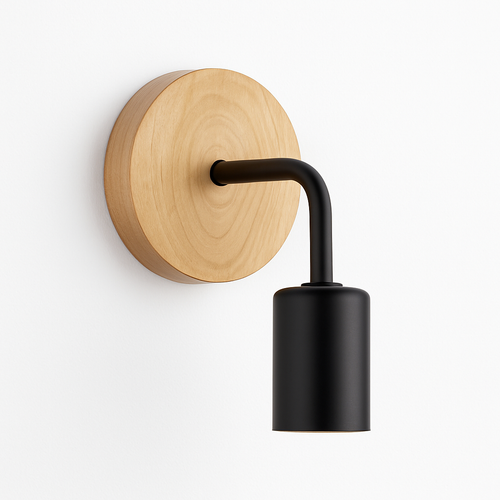 Retro wooden vintage wall light - vue 11 sur 17