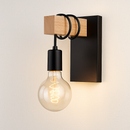 Retro wooden vintage wall light