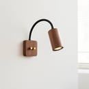 Retro vintage 360-degree rotating wall light with switch