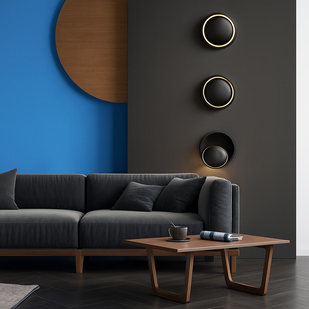 Adjustable round design wall light Degree - vue 3 sur 8