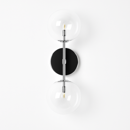 Round glass wall light in post-modern Nordic style - vue 7 sur 12