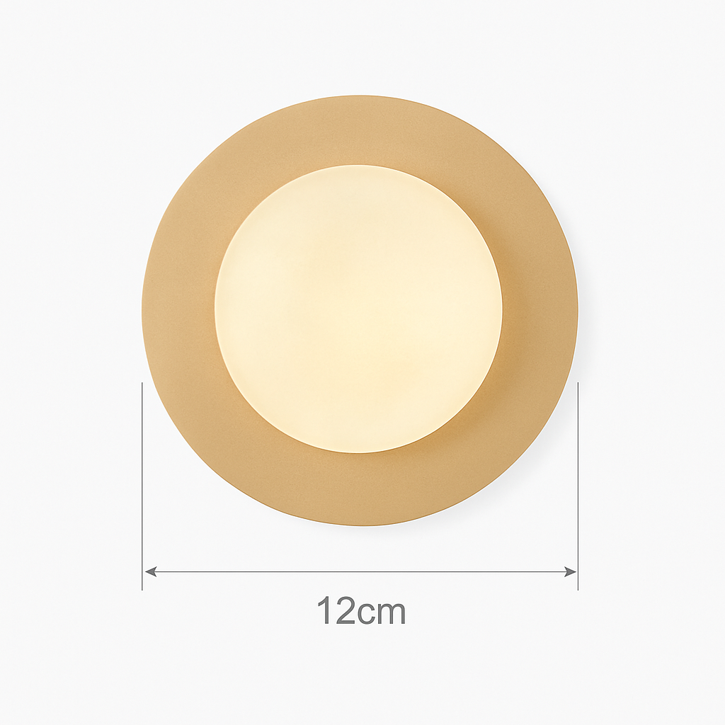 Modern round glass wall light nordic style - vue 14 sur 14