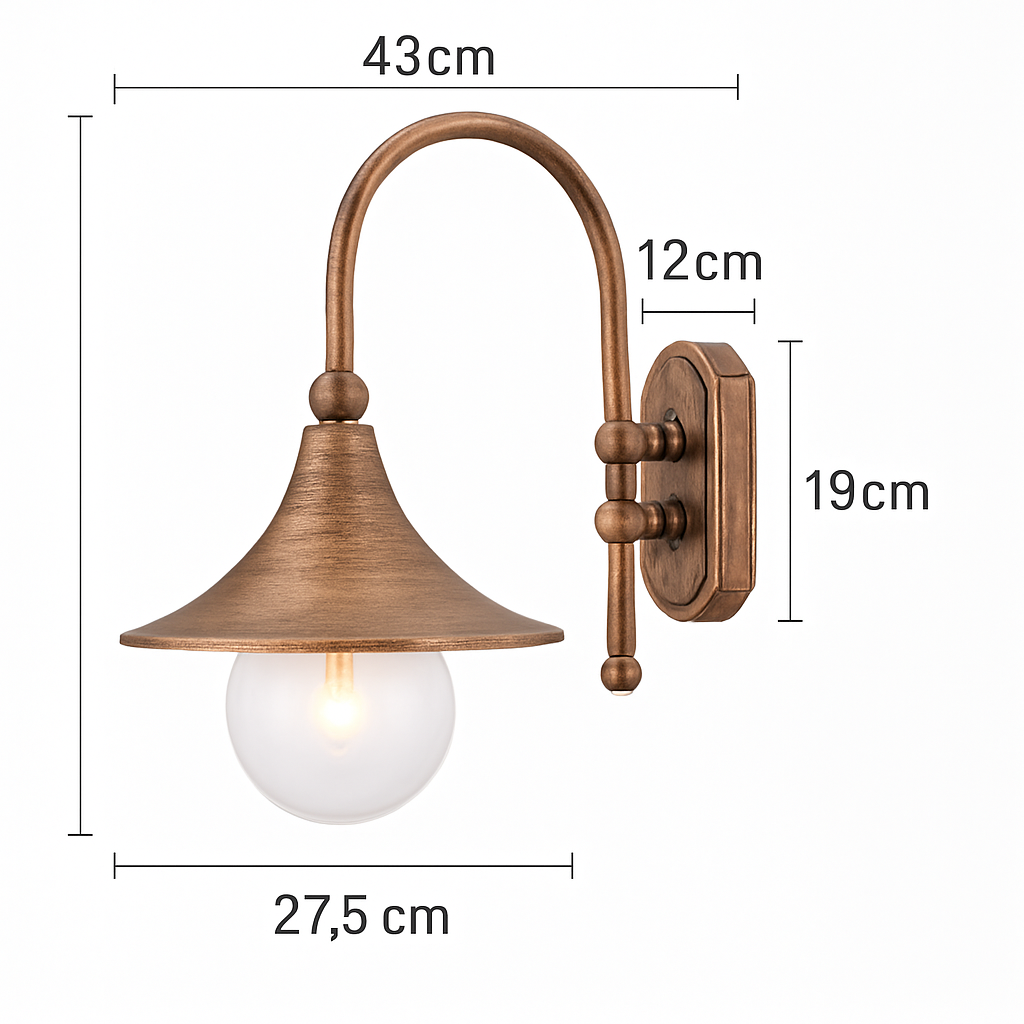 Rustic outdoor waterproof wall light Speaker - vue 4 sur 5