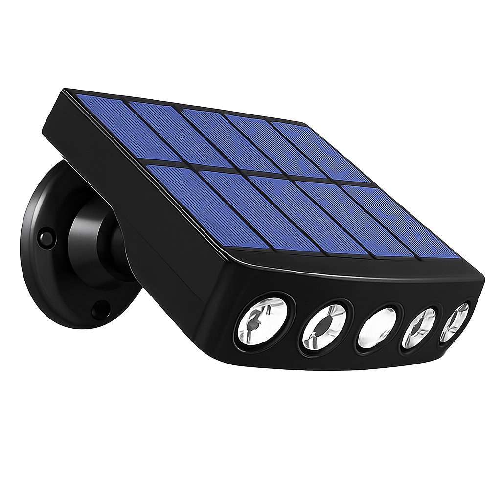 Outdoor solar wall light with motion sensor IP8 waterproof LED garden lamp for path and street