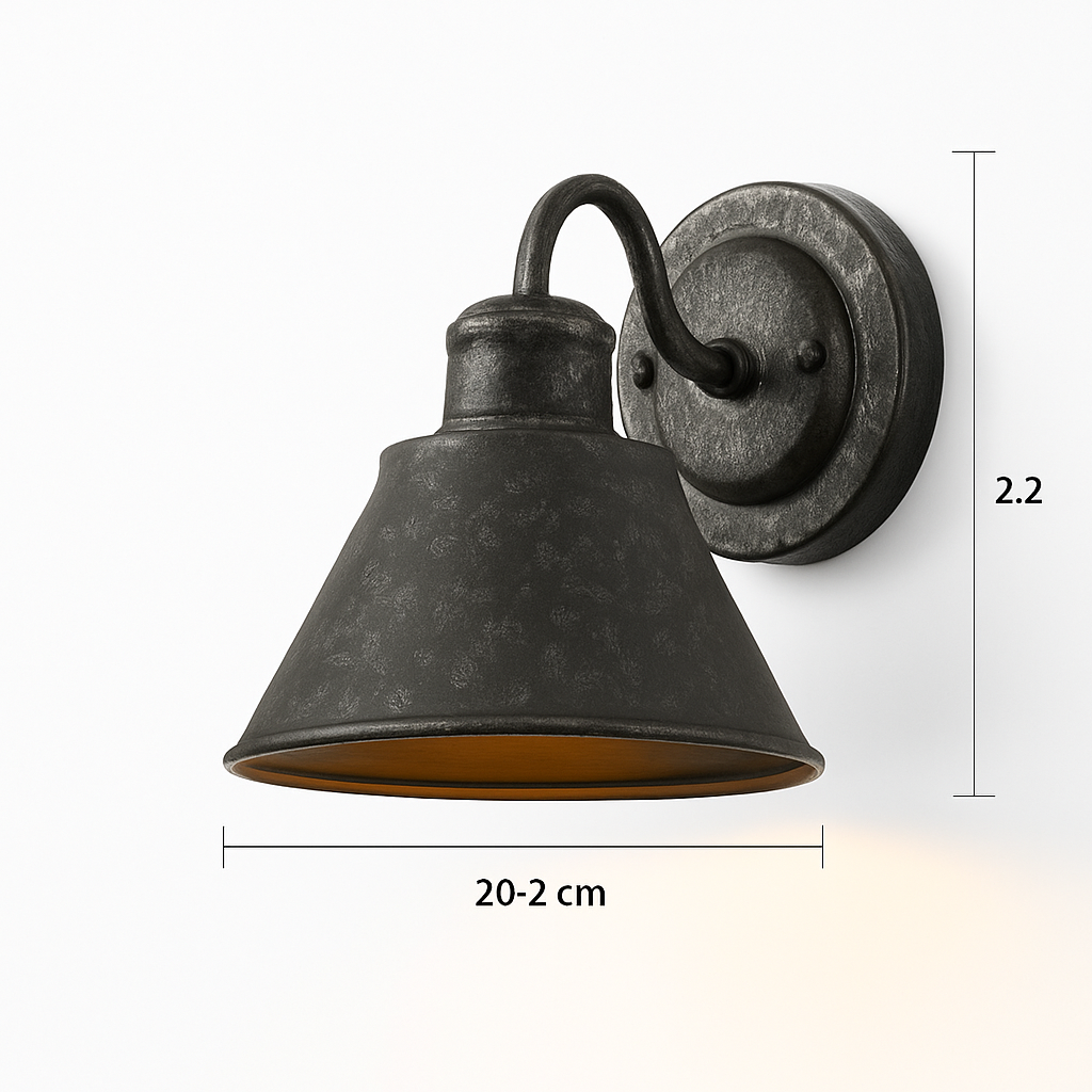 Outdoor waterproof wall light