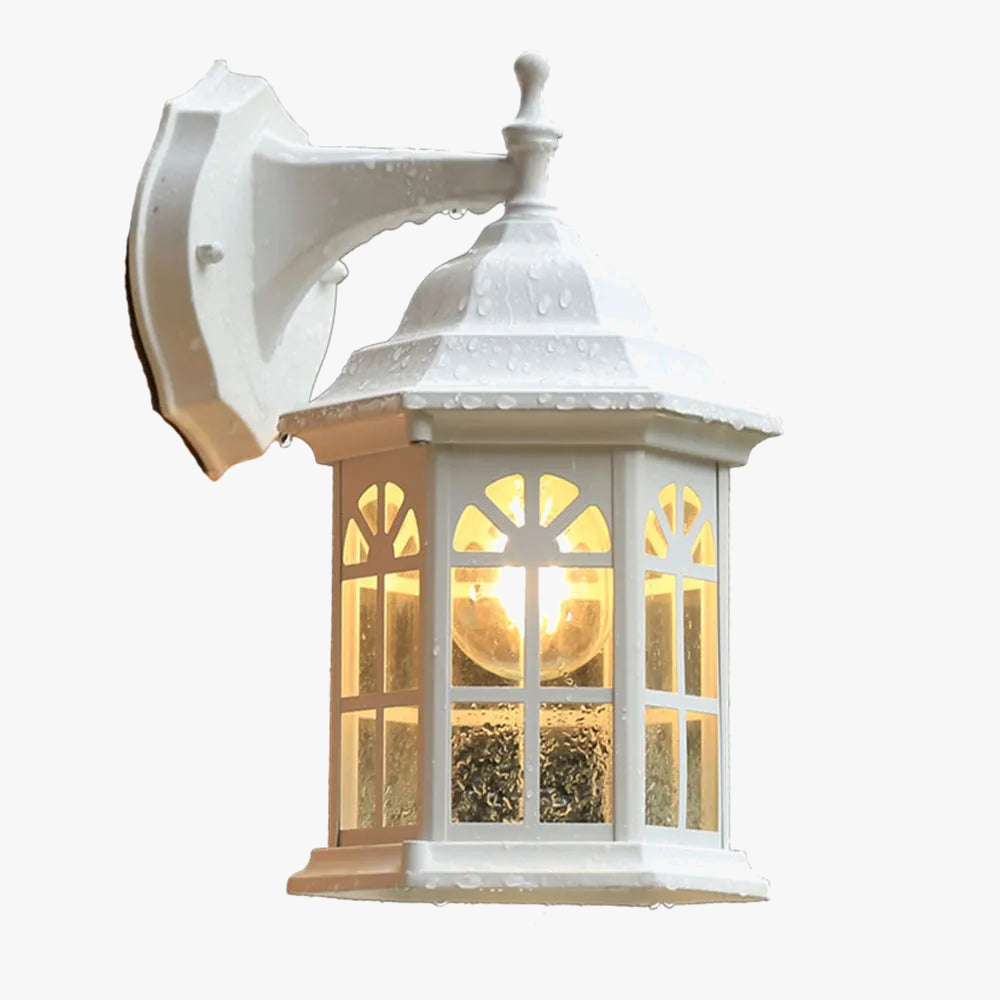 Waterproof wall light for outdoor and garden lighting