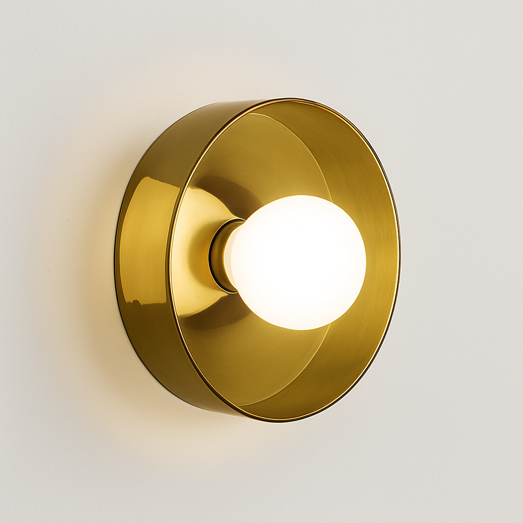 Italian glass wall light white green orange