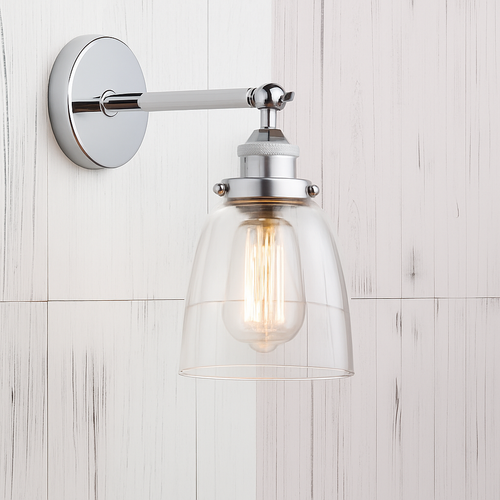 Phansthy vintage clear glass wall light for loft staircase - vue 2 sur 10