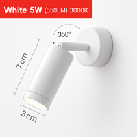 Parsimony adjustable LED spotlight wall light