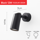 Parsimony adjustable LED spotlight wall light