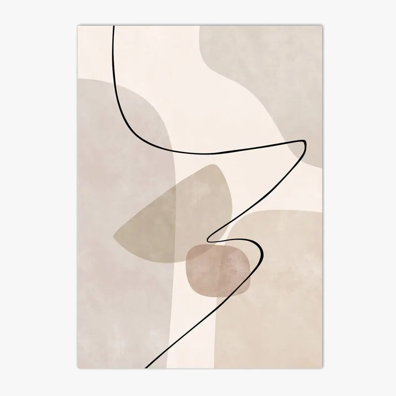 Modern geometric abstract wall art painting for home decor