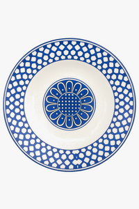 Luxurious European style ceramic plate with blue seal motif dim sum 10826091528538