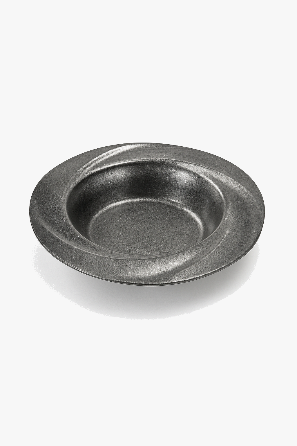 Retro stainless steel restaurant-style luxury plate
