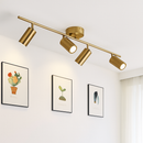 Black or gold aluminium LED spotlight bar mounted