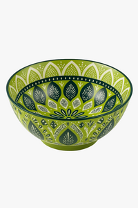 Set of 4 bohemian ceramic bowls 20 cm