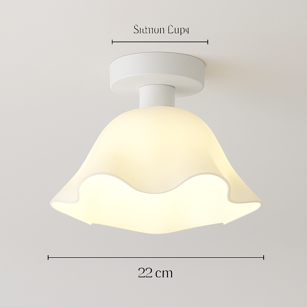 Ceramic glass LED ceiling light for corridor, hallway, entrance, balcony, nordic E27 acrylic chandelier 8825324306778