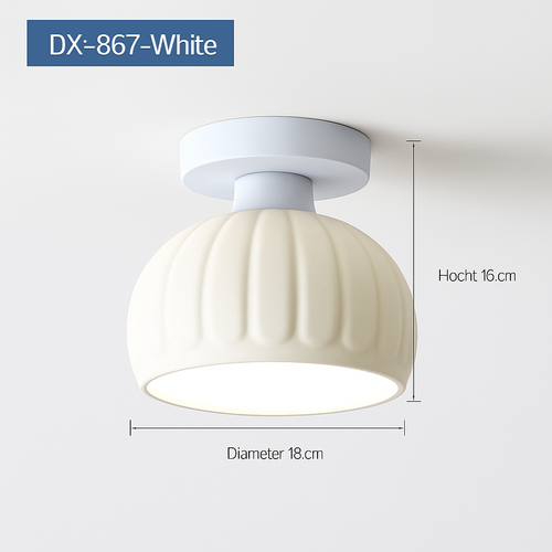 Ceramic glass LED ceiling light for corridor, hallway, entrance, balcony, nordic E27 acrylic chandelier 8825324306778 - vue 17 sur 23