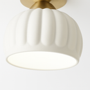 Ceramic glass LED ceiling light for corridor, hallway, entrance, balcony, nordic E27 acrylic chandelier 8825324306778