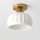 Ceramic glass LED ceiling light for corridor, hallway, entrance, balcony, nordic E27 acrylic chandelier 8825324306778