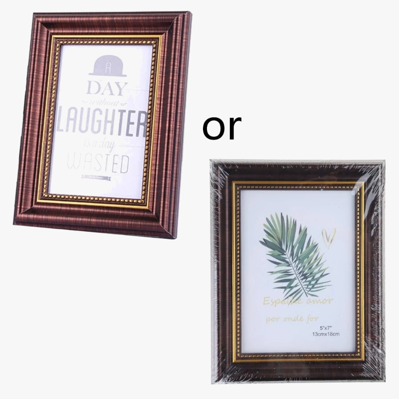 Classic photo frames for wall and table decoration