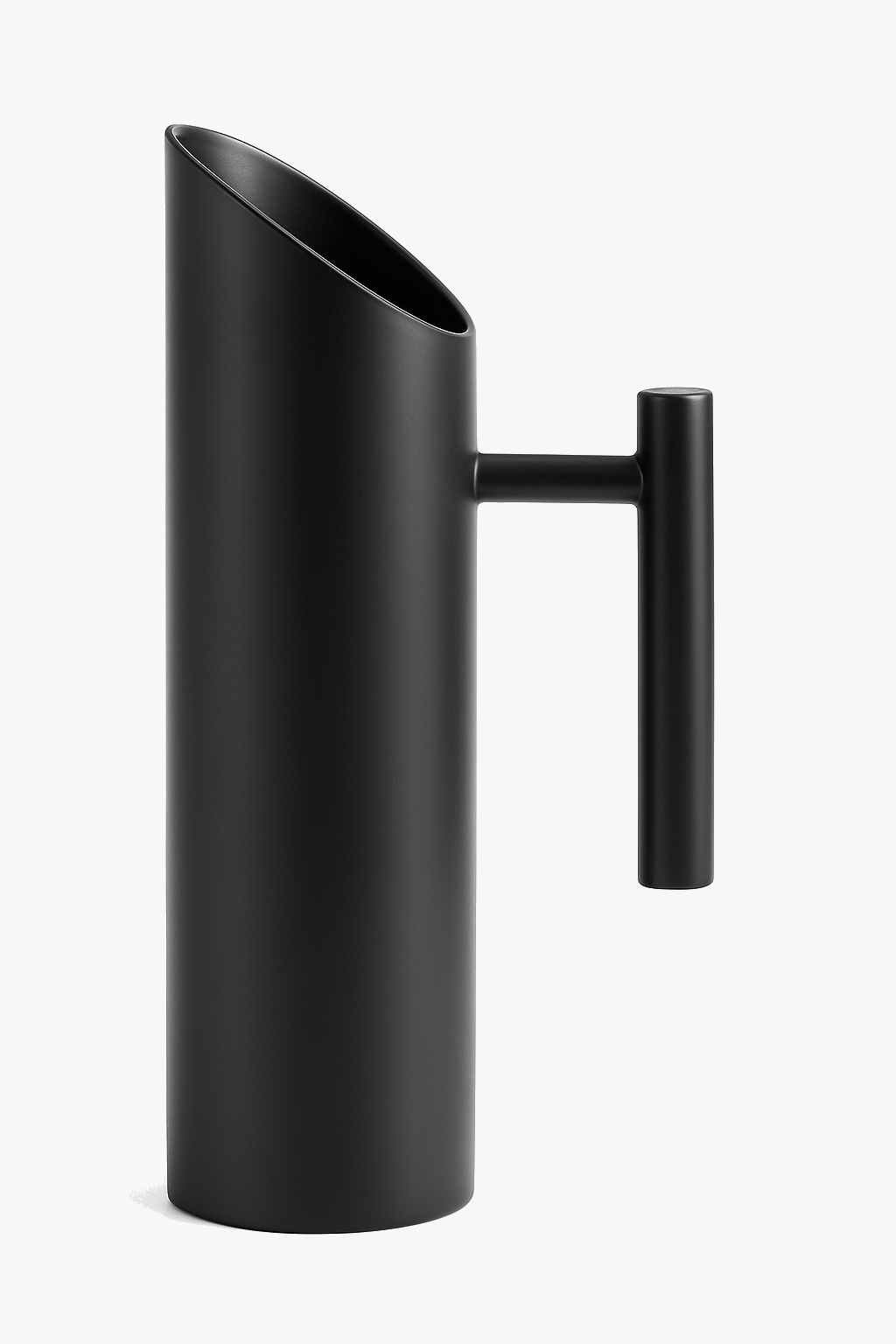 Stainless steel insulated carafe with modern handle