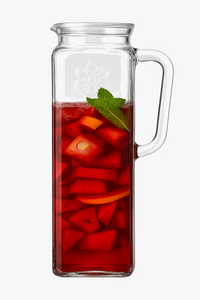 Glass jug with handle and lid 1.2l