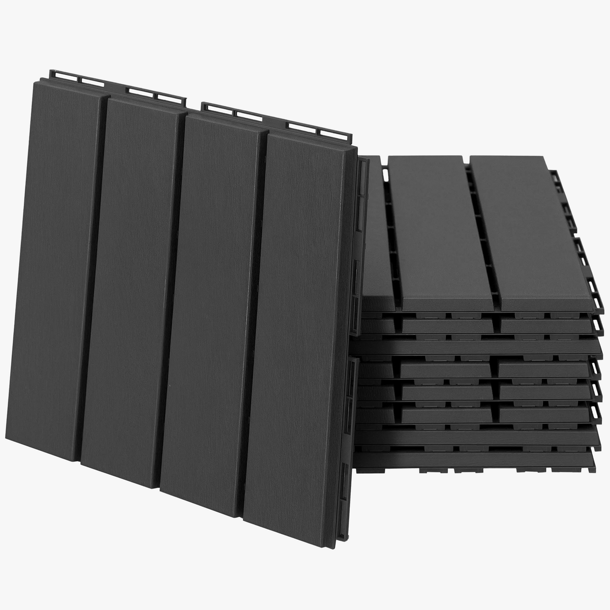 Clip-on outdoor floor tiles 30x30 cm set of 9