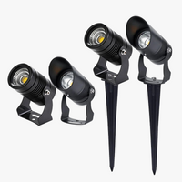 Waterproof LED garden spike light for outdoor pathways