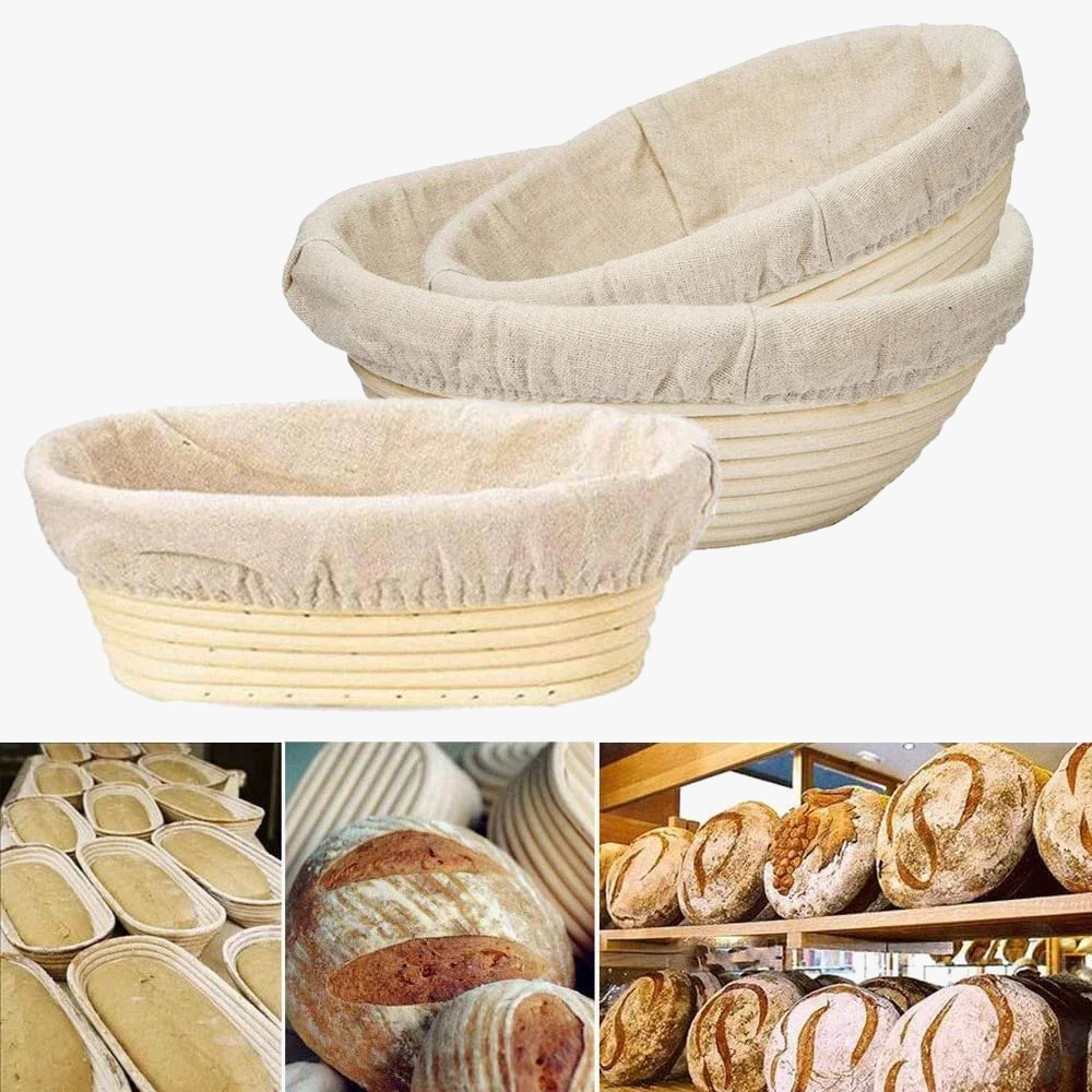 rattan bread basket for baking and fermentation