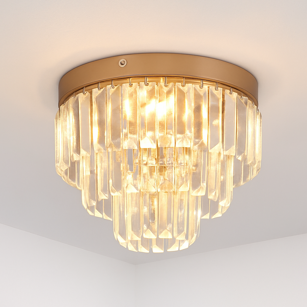 K9 crystal LED modern ceiling and pendant light for kitchen, dining room, or living room