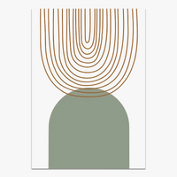 Abstract geometric boho style wall decoration