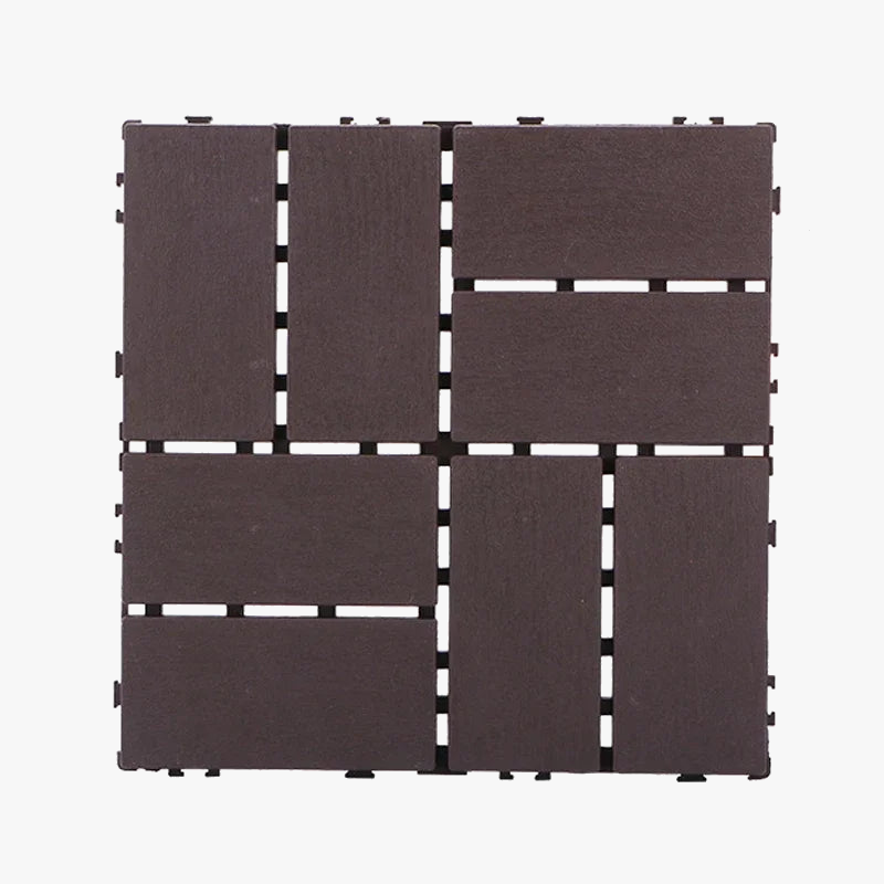 Clip-together outdoor floor tiles 30x30 cm plastic for balcony and terrace