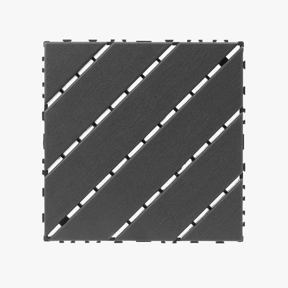 Clip-on patio tiles 30x30 waterproof set of 44