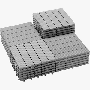 Dalles terrasse clipsables bois composite 30x30 drainage facile
