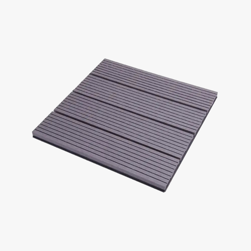Click-together wpc terrace tiles wood effect 30x30 set