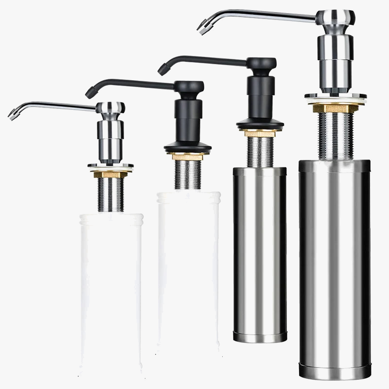 refillable stainless steel soap dispenser for kitchen