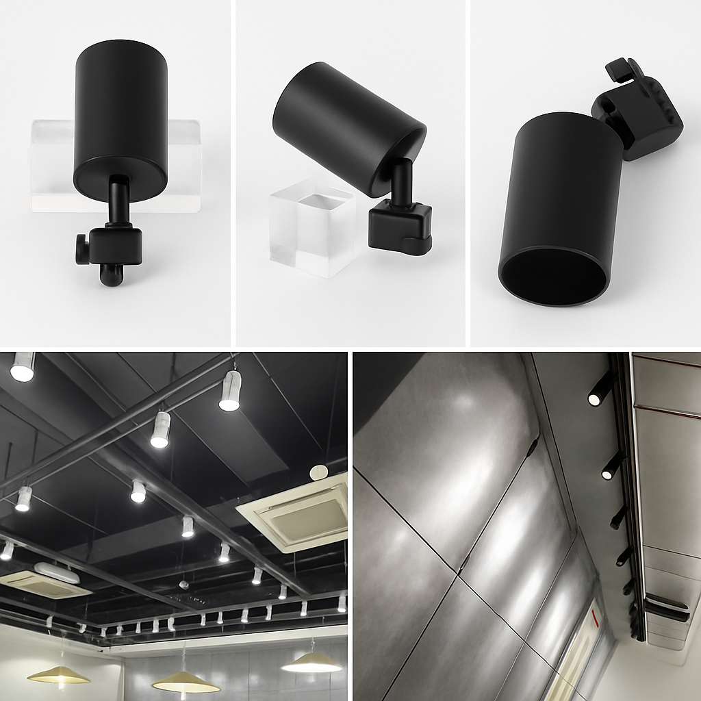 Complete set of replaceable LED track lighting for indoor use - vue 3 sur 18