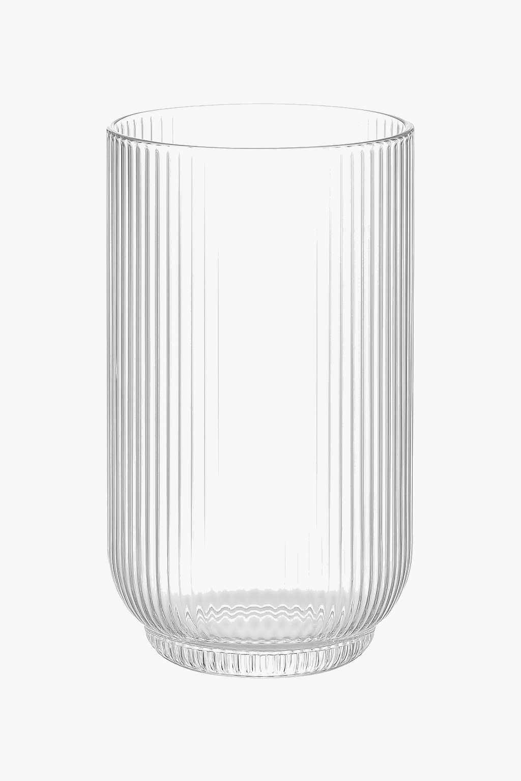 Set of striped wine glasses with short stem and wide opening