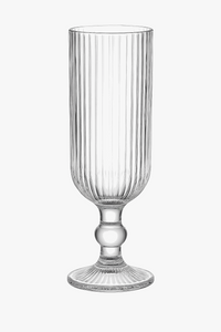 Short-stem striped wine glass set with wide mouth