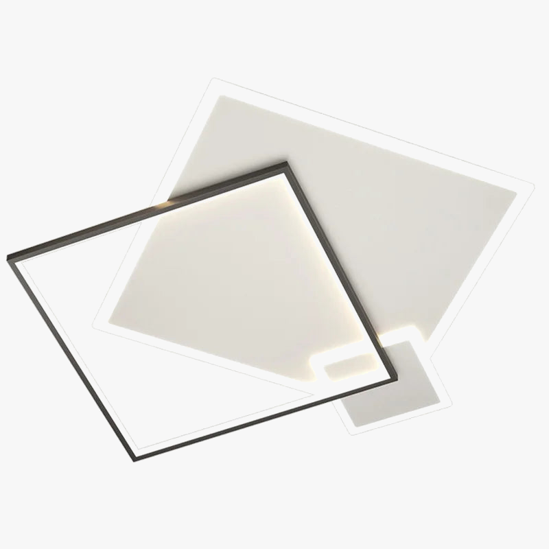 Modern LED wrought iron and acrylic ceiling light for living room, dining room, bedroom, or hallway