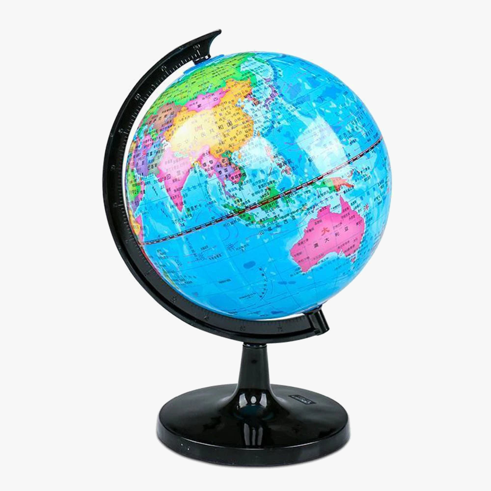educational rotating world globe for students and children