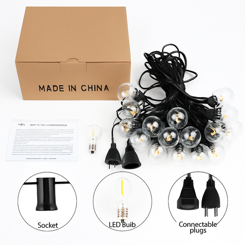 G40 LED outdoor string lights - vue 7 sur 6