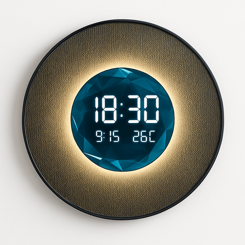 luminous digital decorative clock for restaurant and home decor - vue 4 sur 8