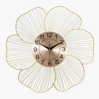 designer metal wall clock for a modern and refined interior