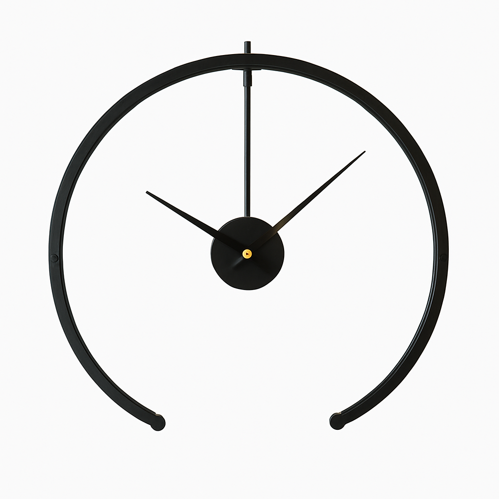 Open round design wall clock 50cm Bolt